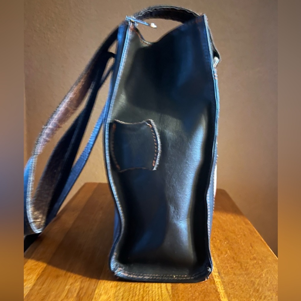 Vintage American West Leather Purse with Patriotic Theme. - Picture 4 of 9